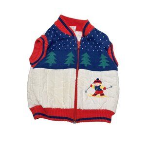 Quilted Puffy Knit Ski Vest Toddler Size 12 Months Unique Baby Clothes